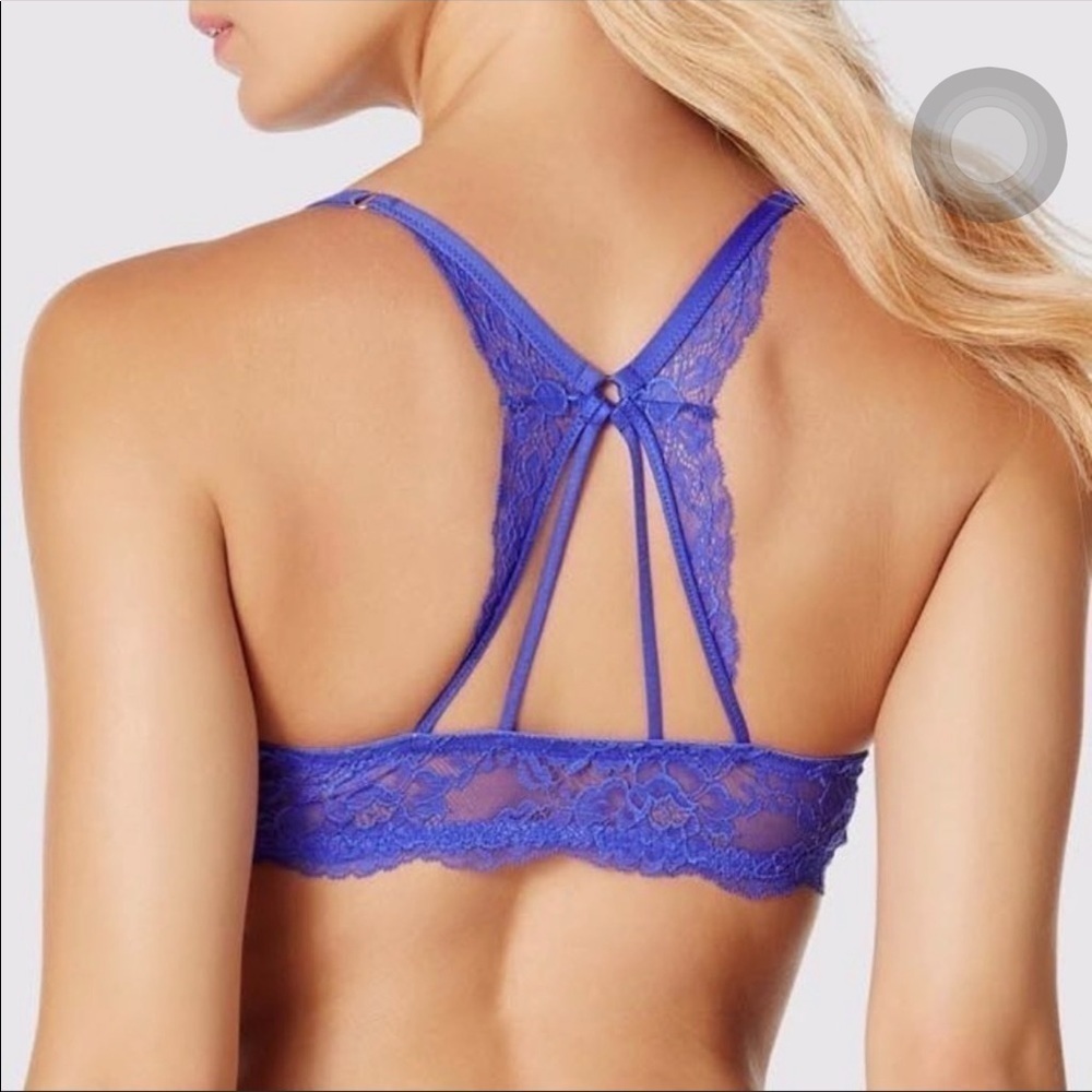 🆕La SENZA - Beyond Sexy rhinestone trim push up bra in Royal purple indigo - Picture 2 of 7